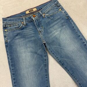 Vintage Indie Jeans Women's 28 Y2K Flare Low Rise Stretch Grunge Retro Stonewash